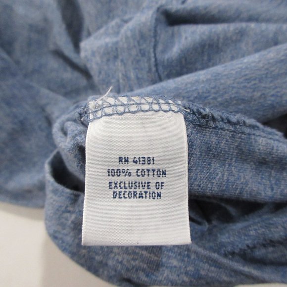 Polo Ralph Lauren Blue Sz Medium Sweatshirt Front Pocket Crew Neck Long Sleeve - Picture 8 of 9